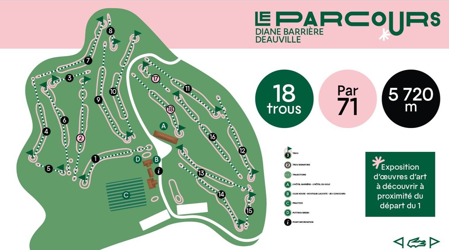 Golf Barrière Deauville Map