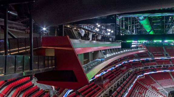 Gondolas at Little Caesars Arena