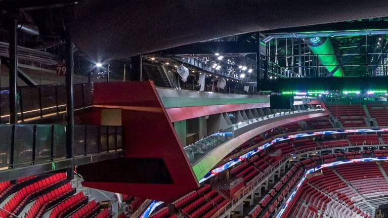 Gondolas at Little Caesars Arena