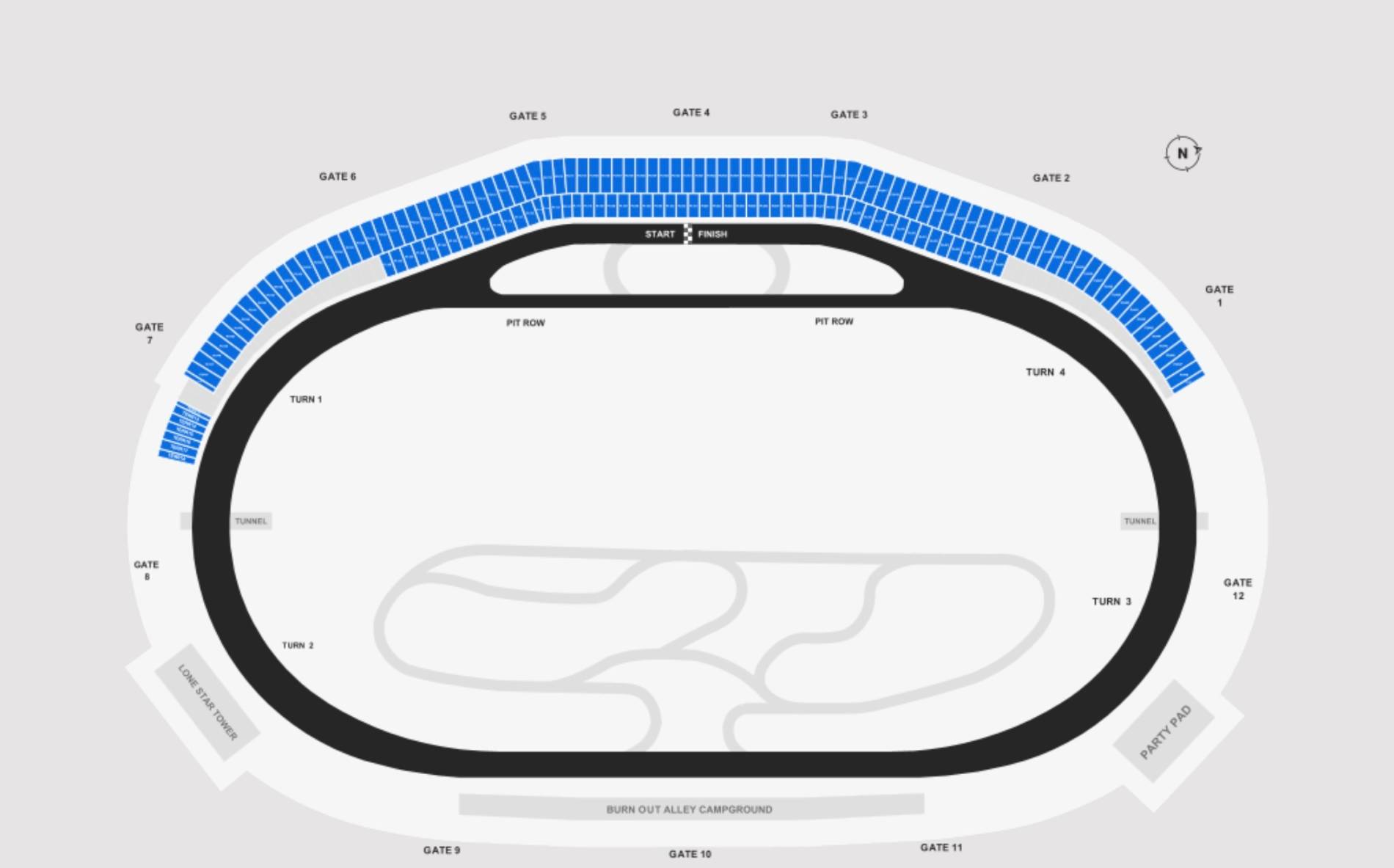Texas Motor Speedway Map