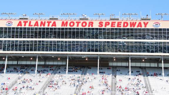 Grandstand seating at Atlanta Motor Speedway