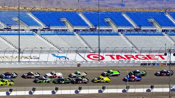 Grandstand seating at Las Vegas Motor Speedway