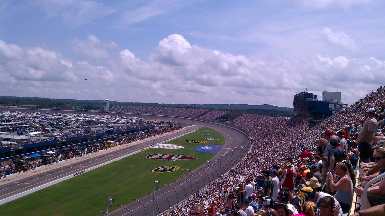 Grandstand seating at Michigan International Speedway