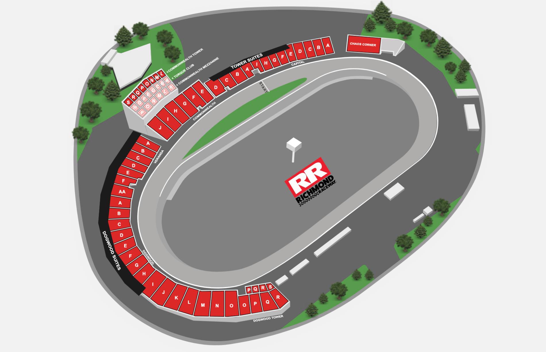 Richmond Raceway Map