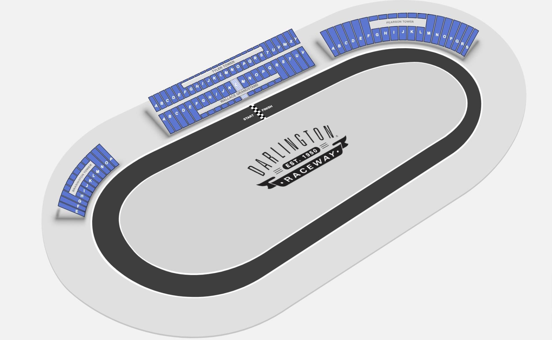 Darlington Raceway Map