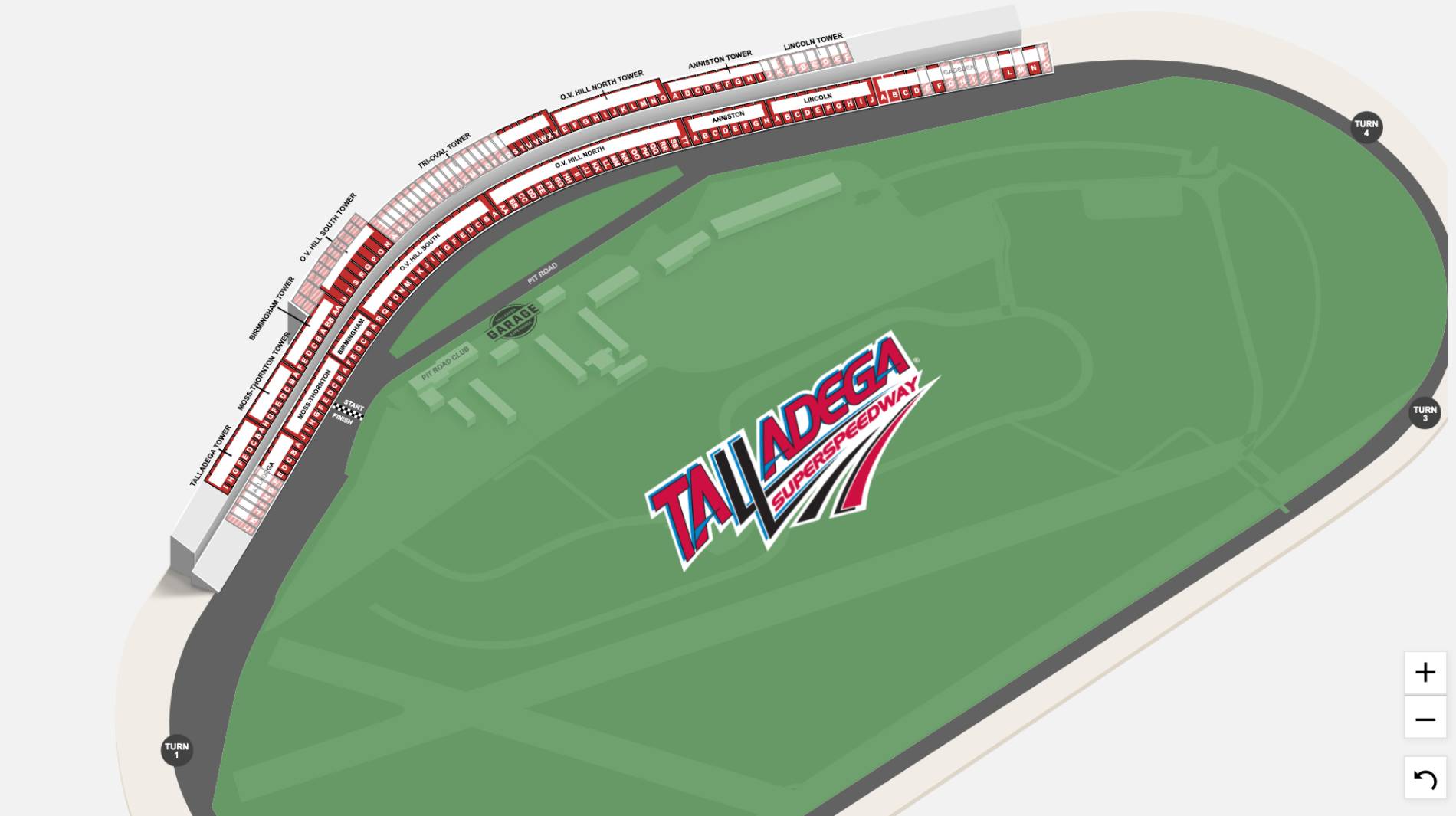 Talladega Superspeedway Map