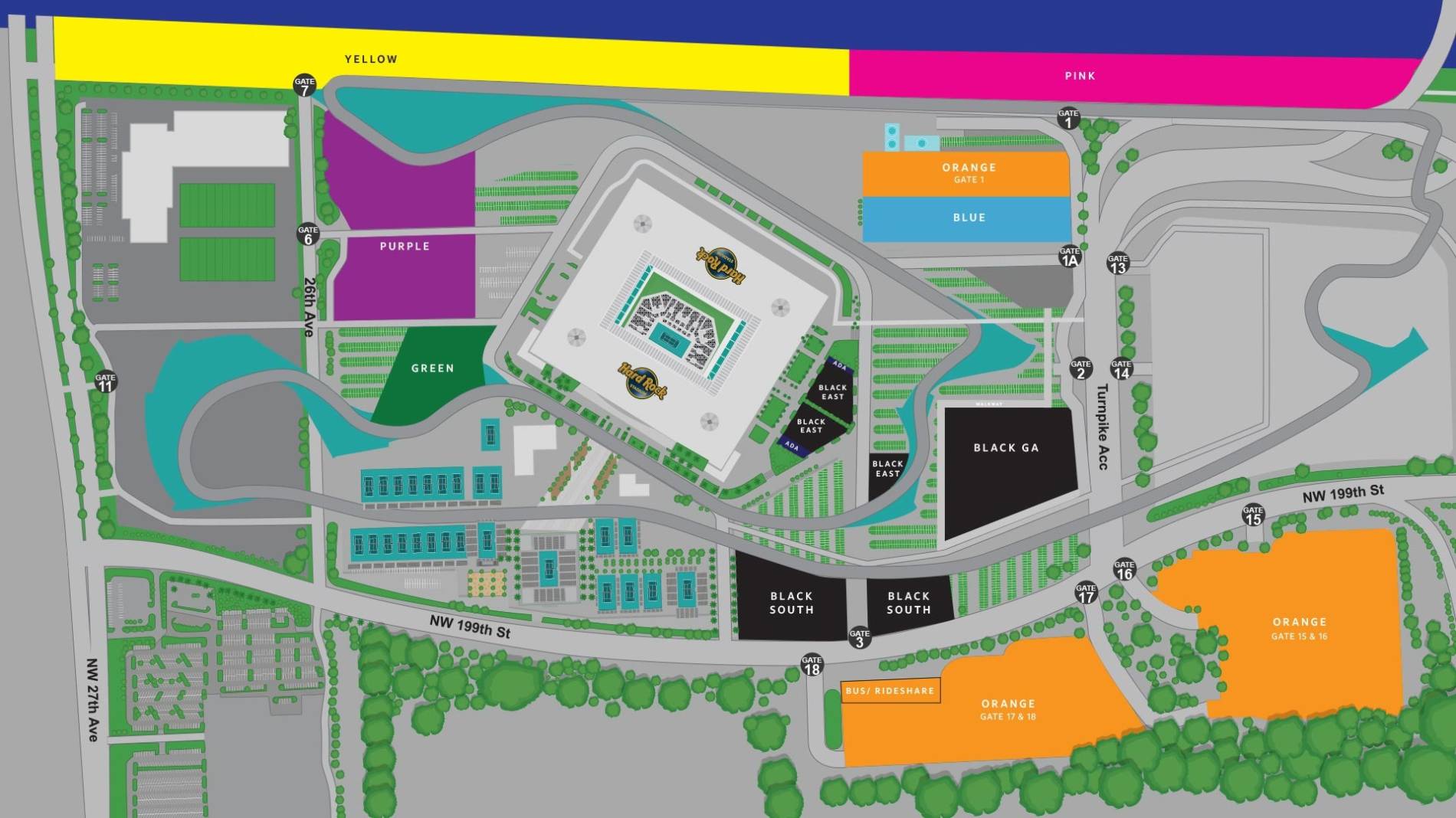 TRAVEL amp PARKING Miami Open - Hard Rock Stadium 41243