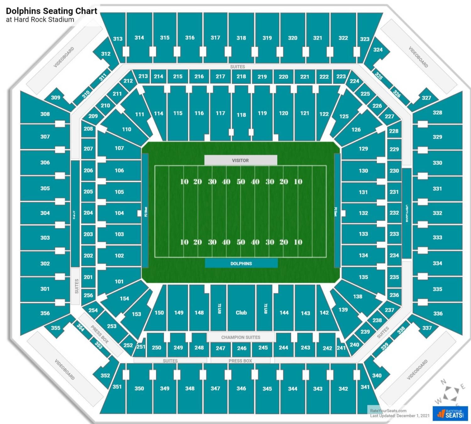 Hard Rock Stadium Map