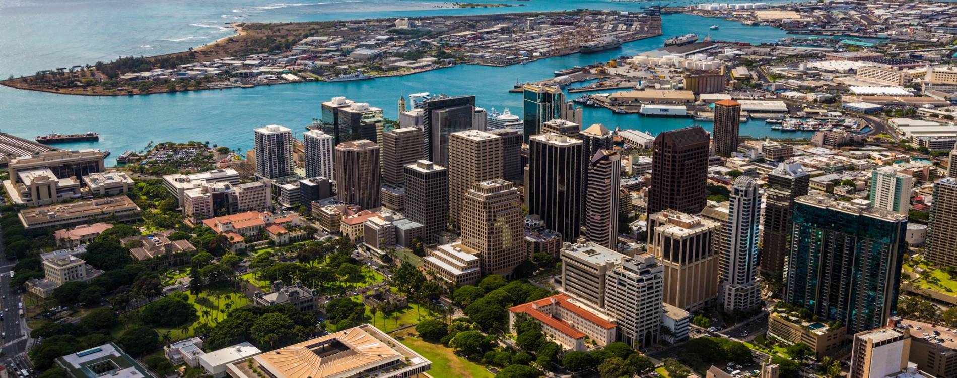 Hawaii Capitol and Downtown Honolulu