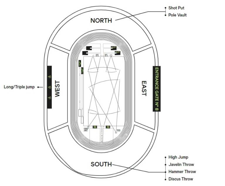 Hayward Field Map