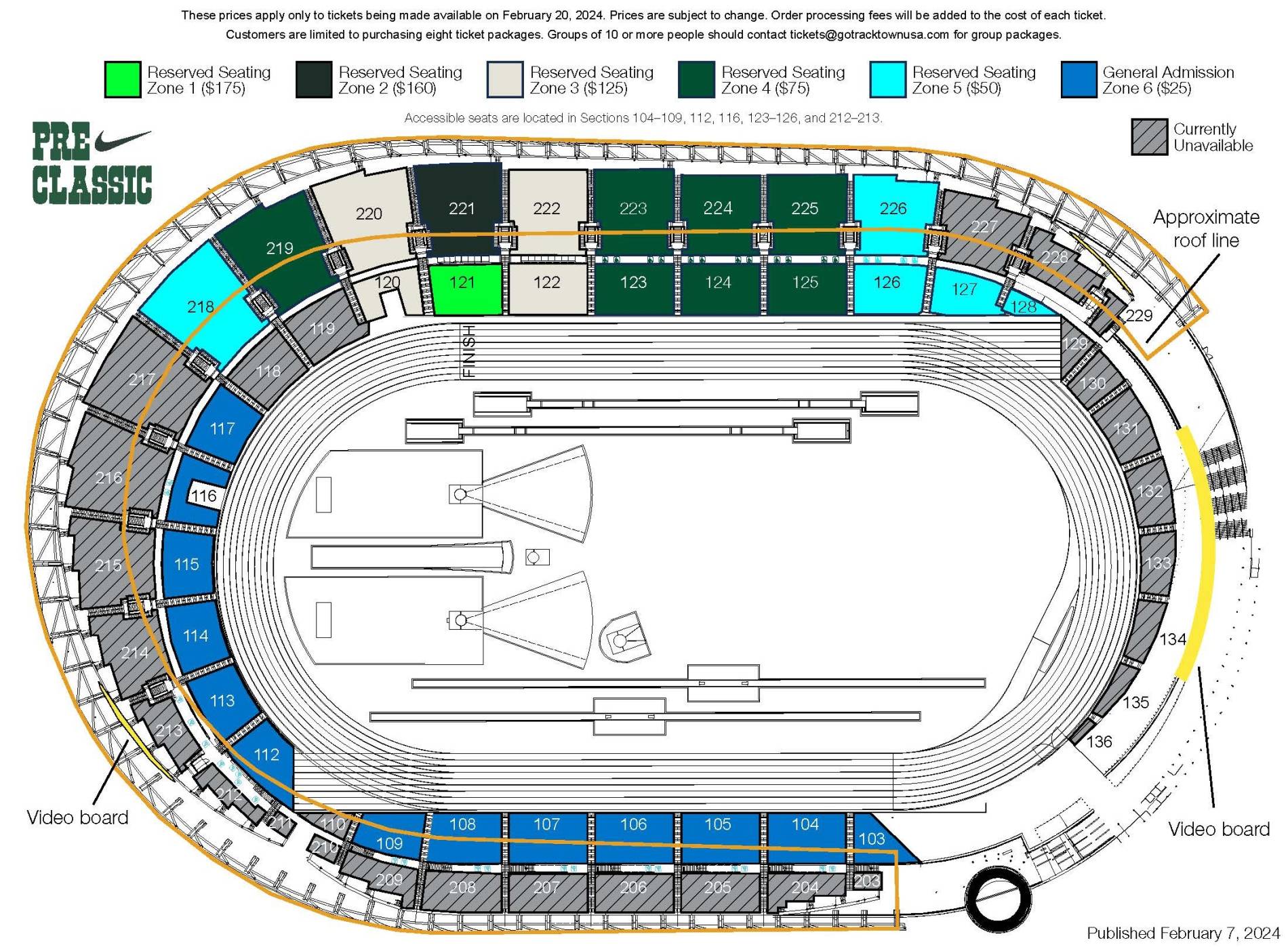 Hayward Field Map