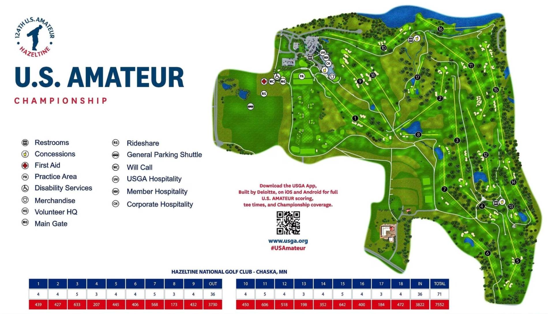 Hazeltine National Golf Club Map