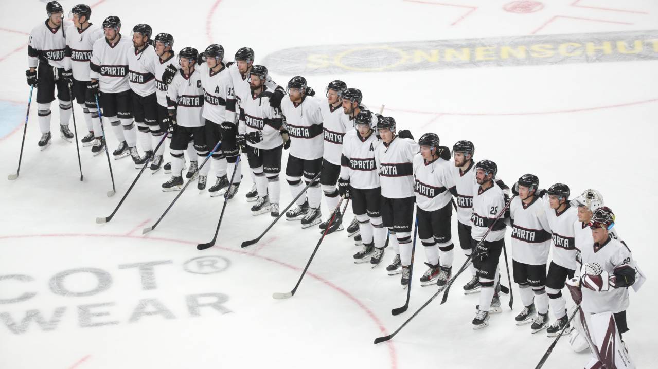 HC Sparta Praha during a match against Eisbären Berlin