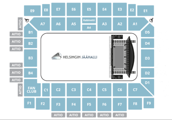 Helsinki Ice Hall Map