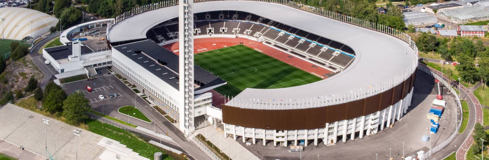 Helsinki Olympic Stadium is the home of the Finland national team