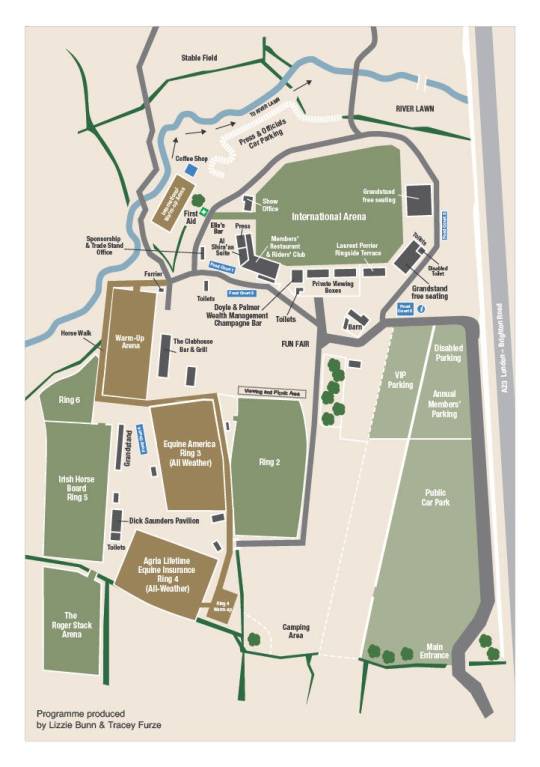 Hickstead Showground Map