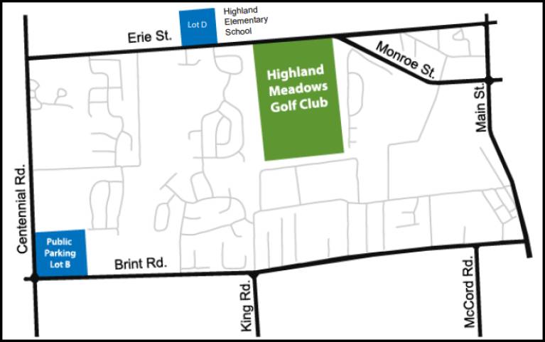 Highland Meadows Golf Club Map