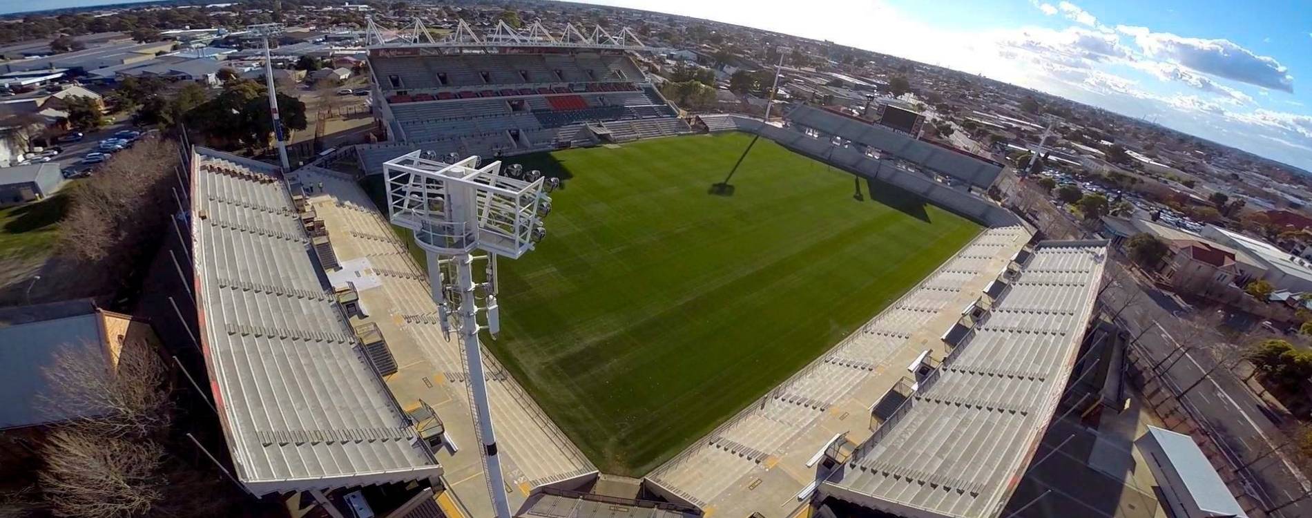 Hindmarsh Stadium seen from above
