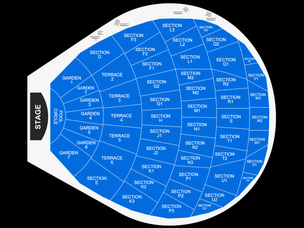 Hollywood Bowl Map