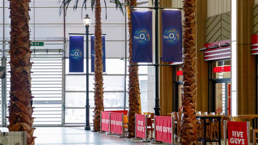 Home of the Premier League Playoffs, The O2 has numerous bars and restaurants onsite