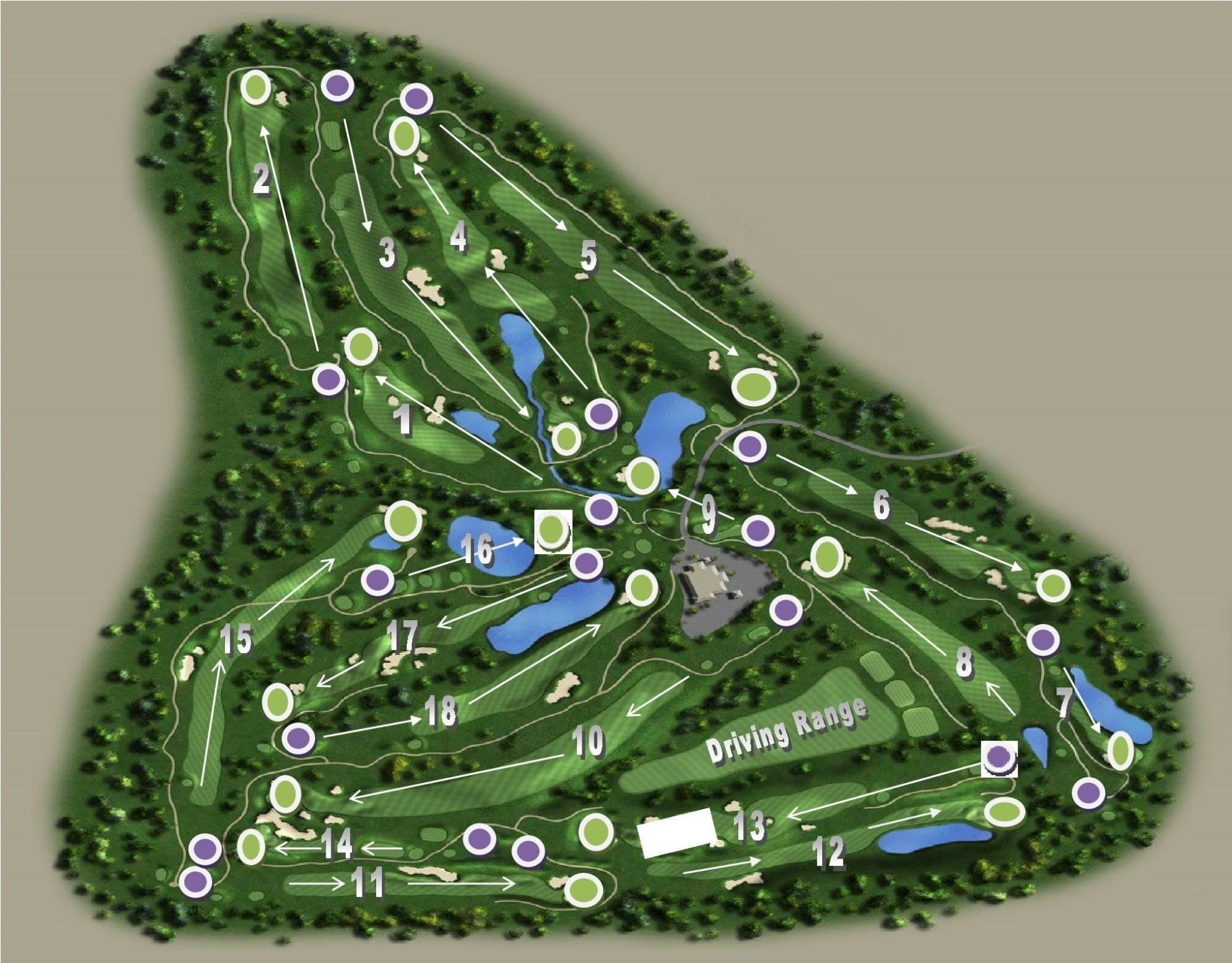 Houghton Golf Club Map