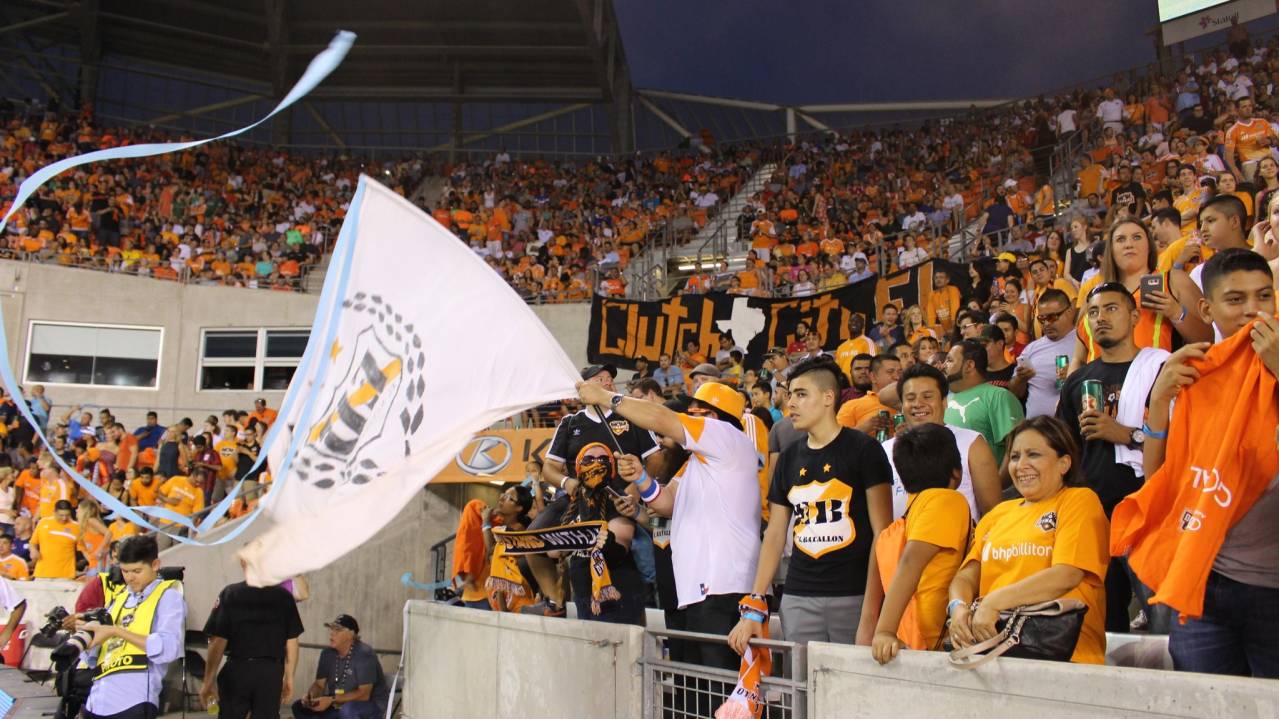 Houston Dynamo fans at the PNC Stadium