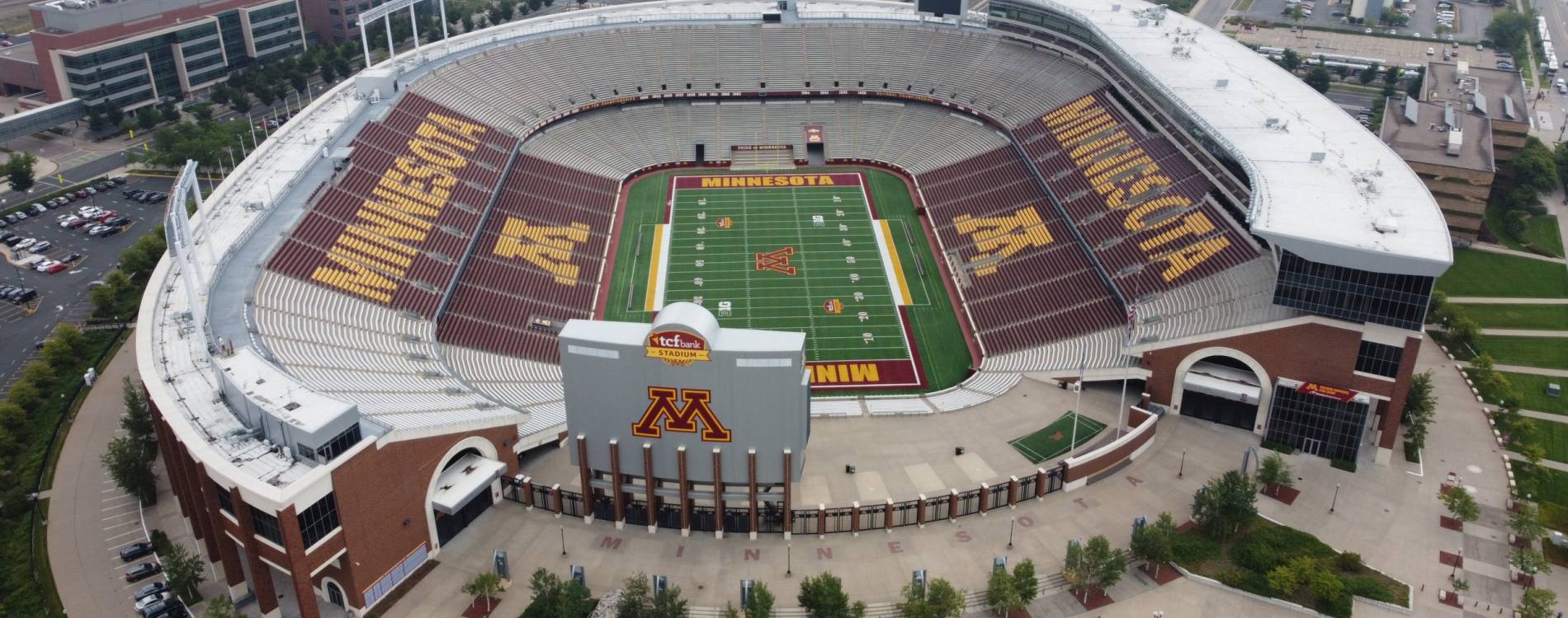 Huntington Bank Stadium is located in Minneapolis, Minnesota
