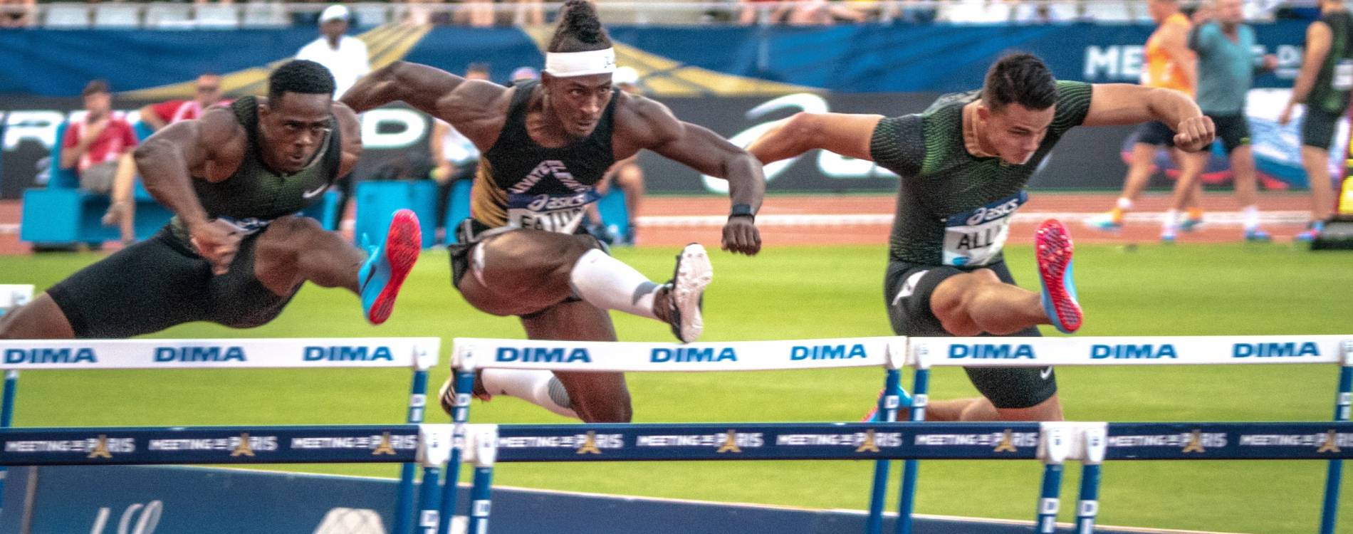 Hurdlers at Diamond League meeting