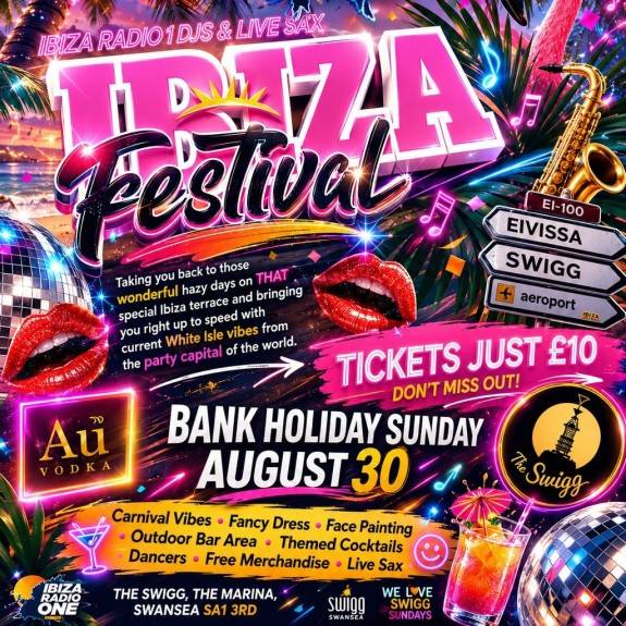 Ibiza Radio 1 Ibiza Festival @ Swigg Swansea