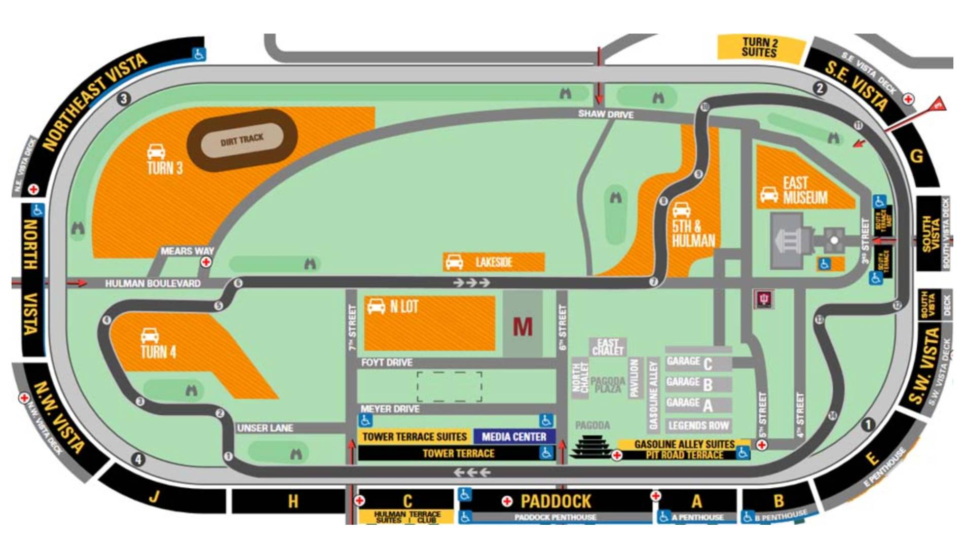 Hulman Terrace Club Indianapolis - Indianapolis Motor Speedway 53376 