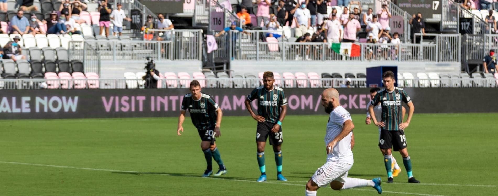 Inter Miami playing LA Galaxy at DRV PNK Stadium