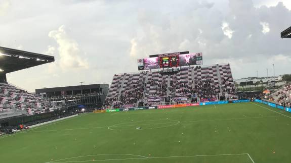 Inter Miami playing Philadelphia Union at DRV PNK Stadium