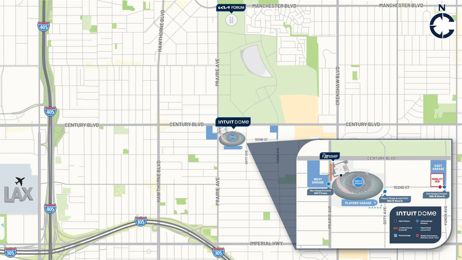 Intuit Dome Map