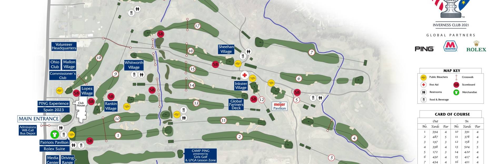 Inverness Club Map