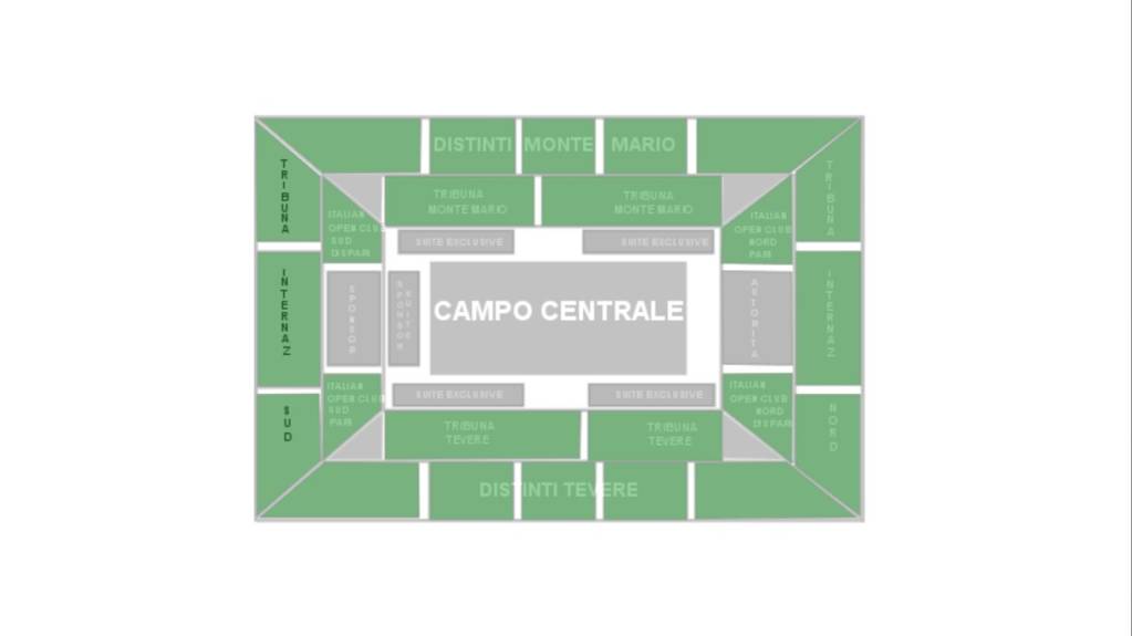 Italian Open Central Court seating map