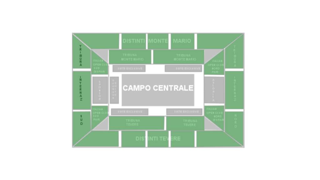 Italian Open Central Court seating map