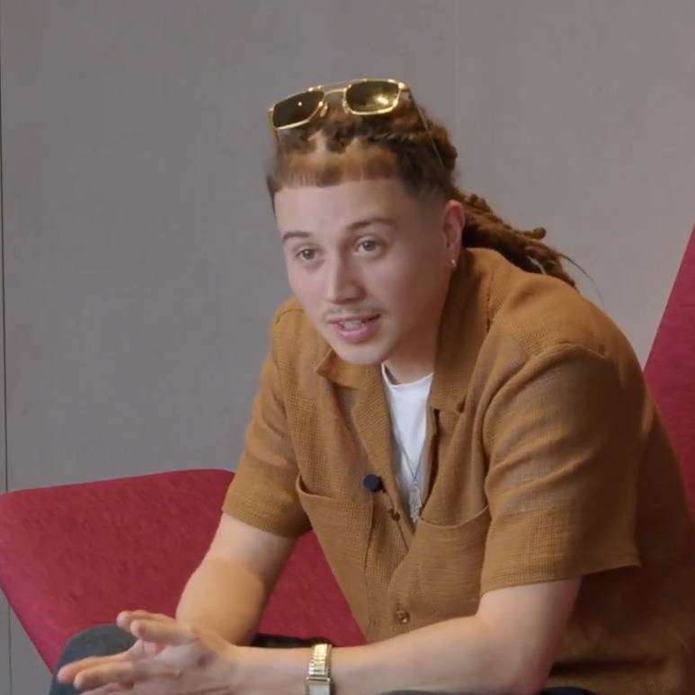Italiano rapper Sayf in an interview
