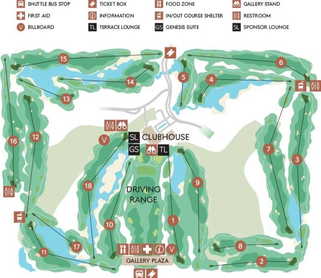 Jack Nicklaus Golf Club Korea Map