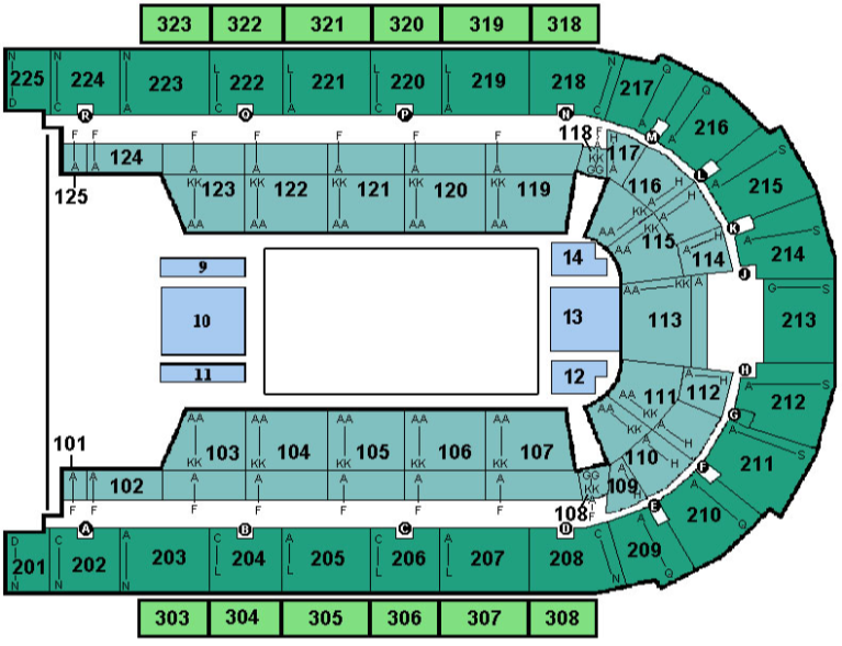 Jim Whelan Boardwalk Hall Map