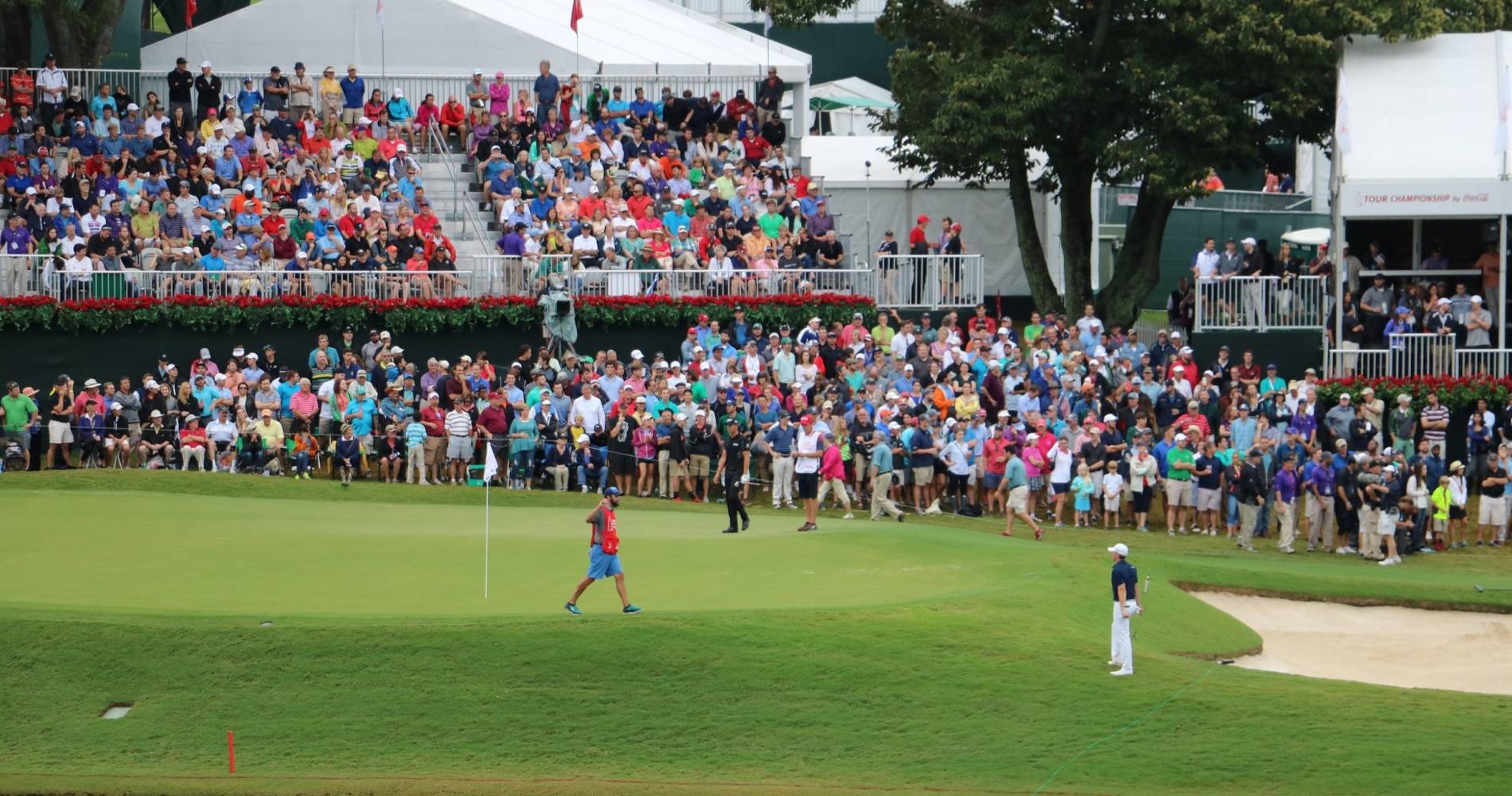 Jordan Spieth and Henrik Stenson at the Tour Championship