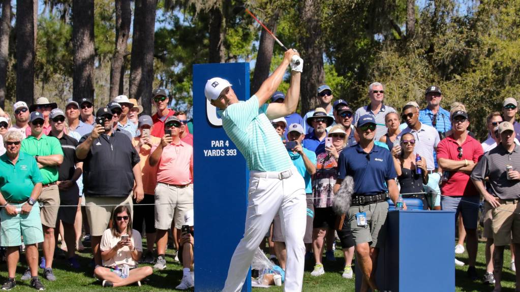 Jordan Spieth tees off at The Players Championship
