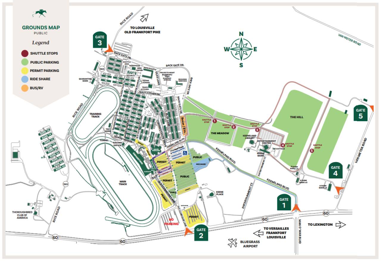 TRAVEL & PARKING Keeneland Spring Meet Apr 2025* Keeneland