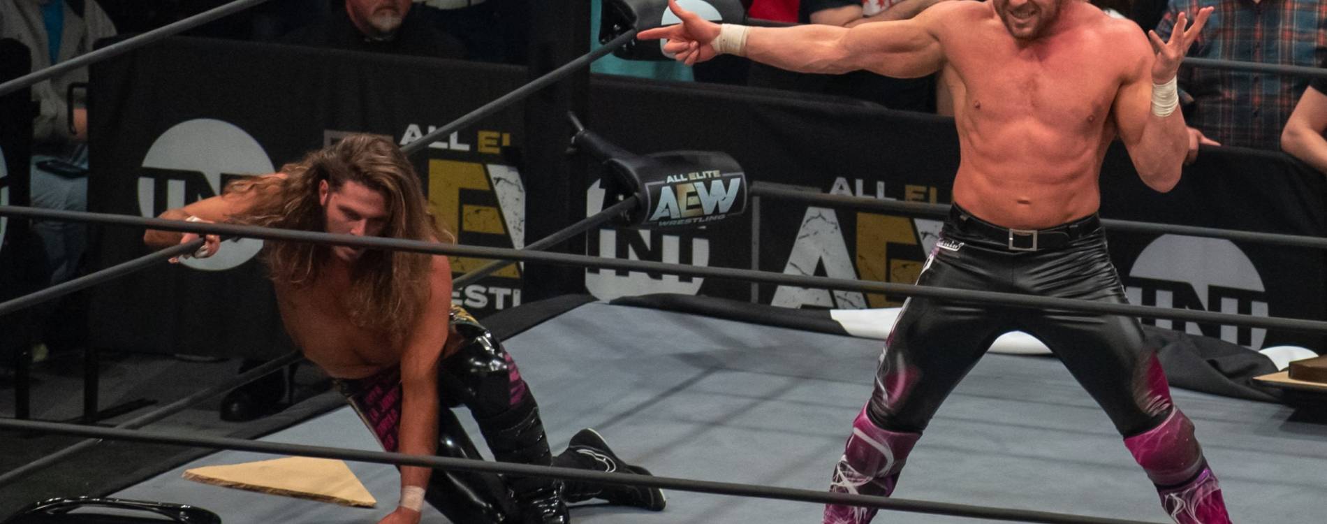 Kenny Omega performs the V-Trigger