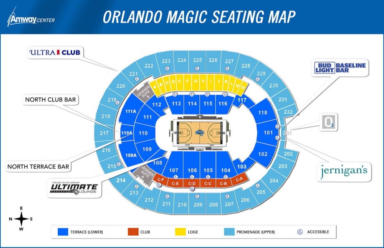Kia Center Map