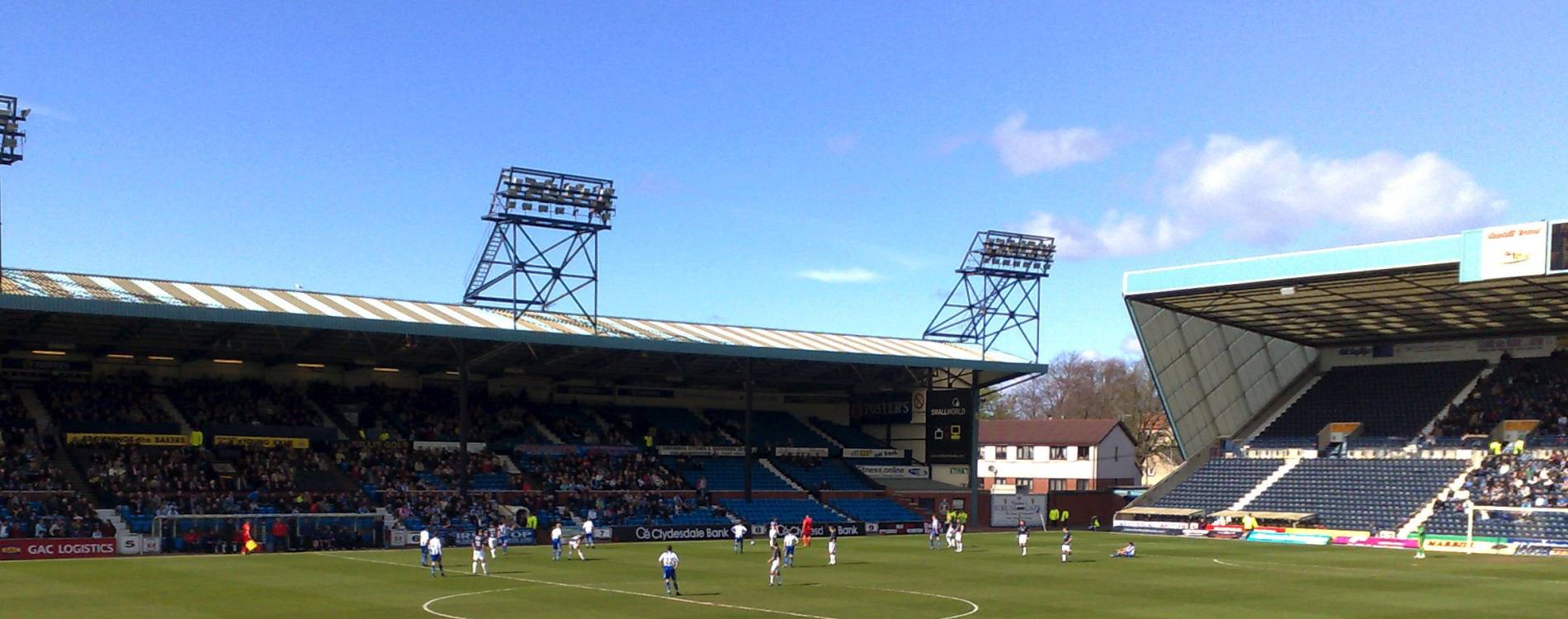 Kilmarnock warming up at Rugby Park