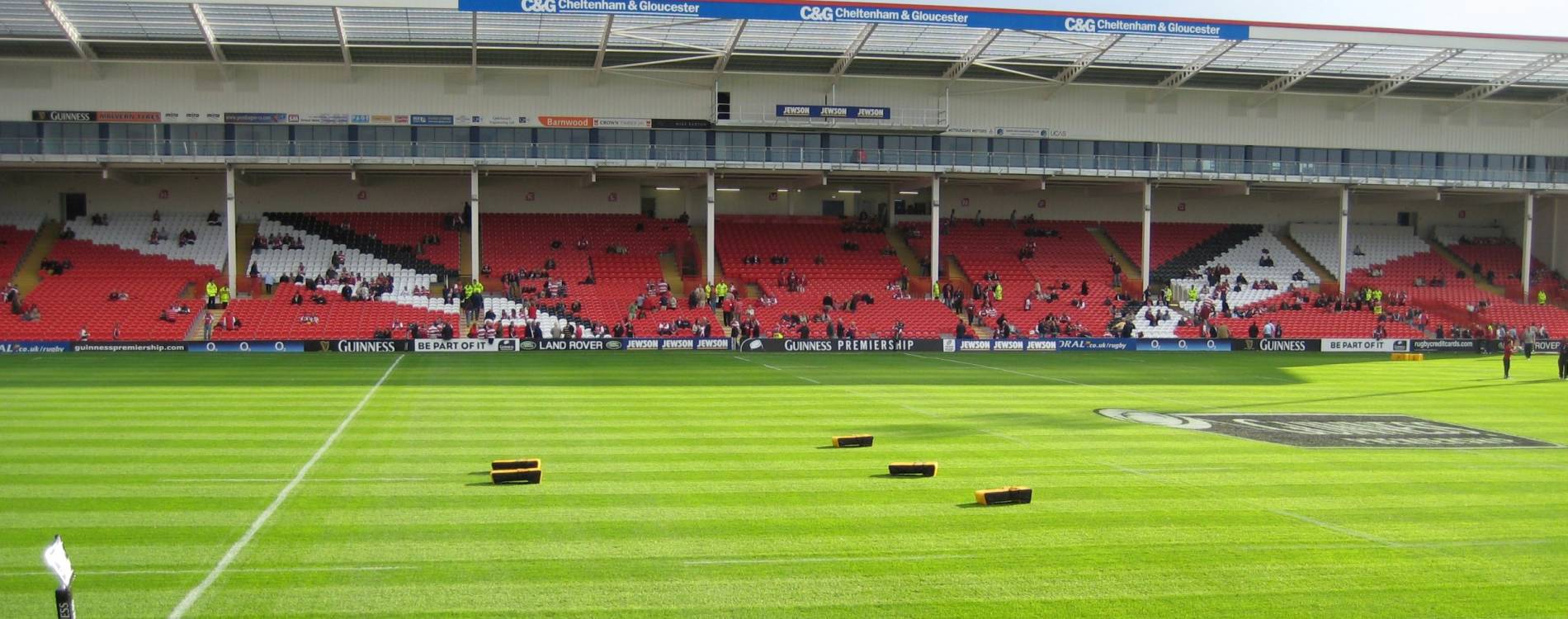 Kingsholm, before a match between Gloucester and Worcester Warriors