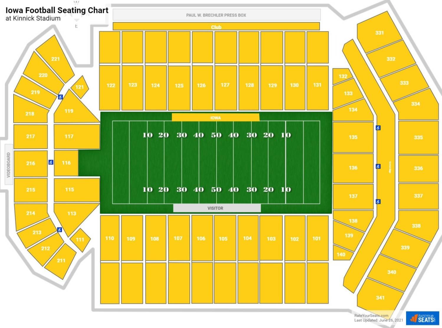 Kinnick Stadium Map