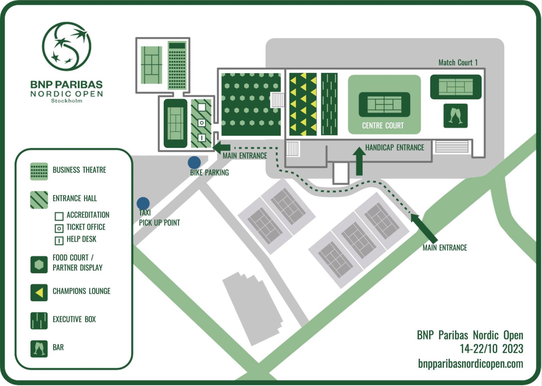 Kungliga Tennishallen Map
