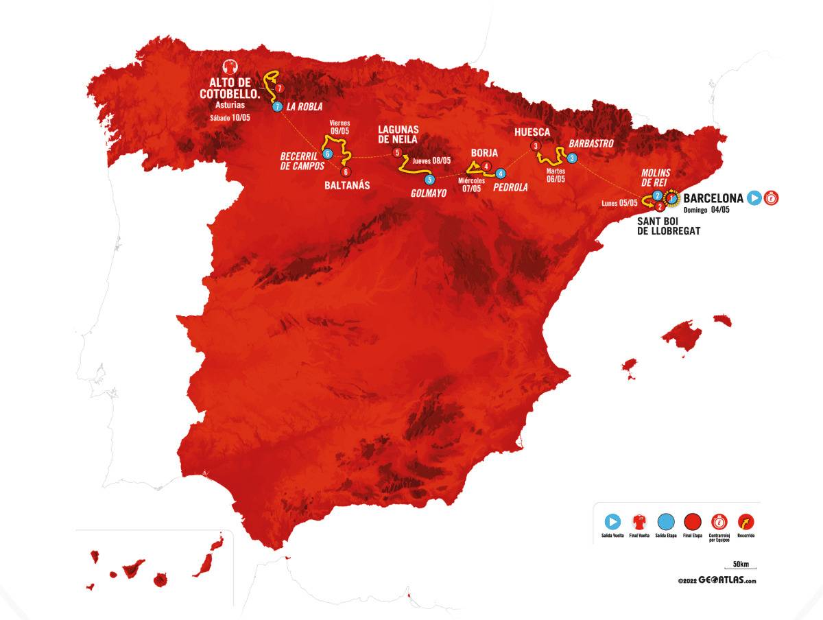 La Vuelta Femenina Route Map