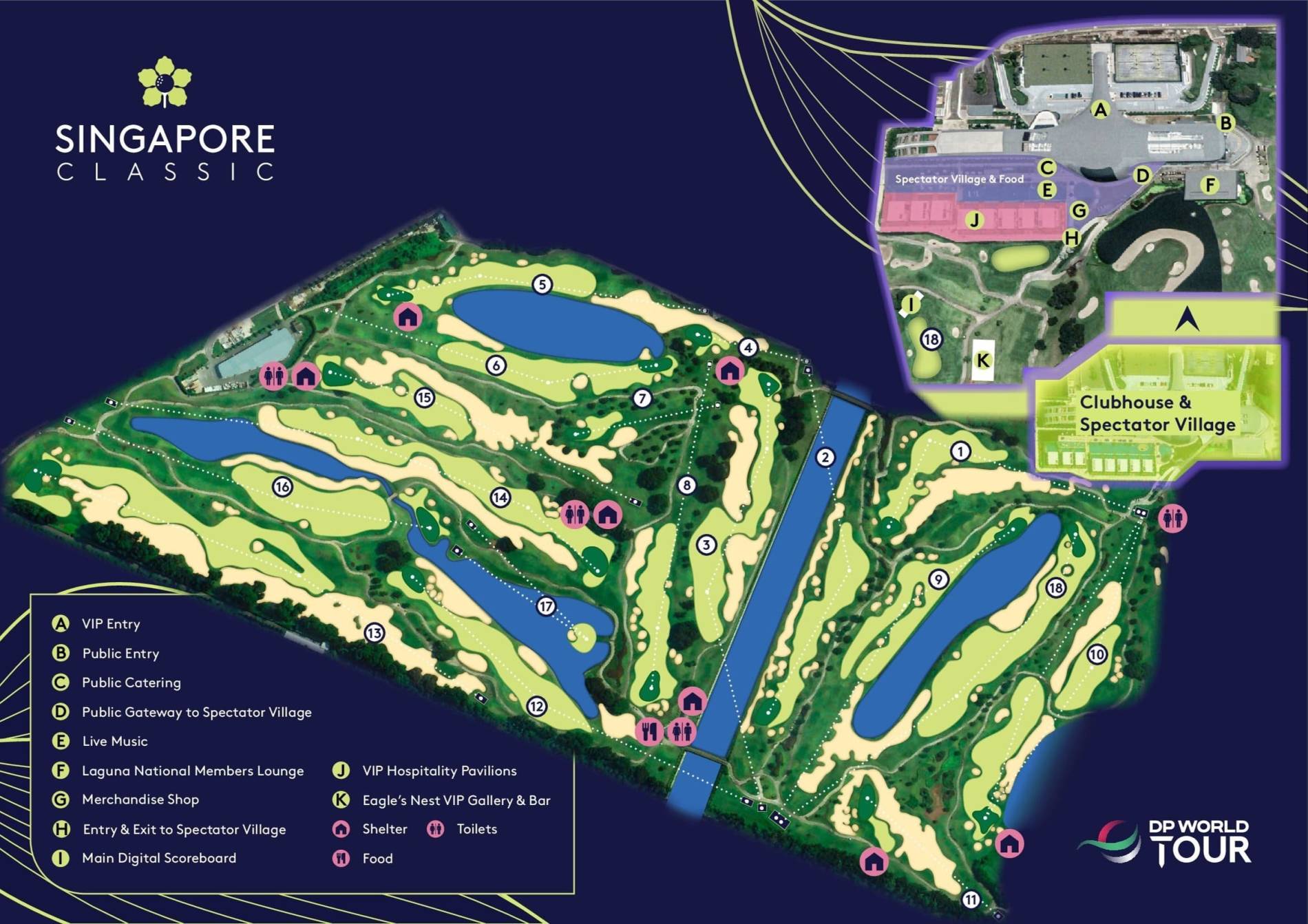 Laguna National Golf Resort Club Map